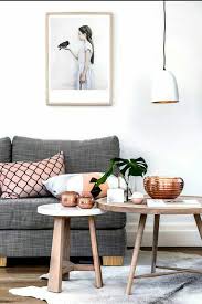 In the kitchen, our copper accessories add a touch of luxury and our rose gold lighting fixtures are super stylish even when not turned on! Rose Gold Black White And Grey Trending Decor Modern White Living Room Decor