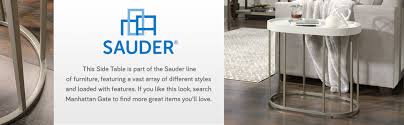 278.79 kb, 805 x 805. Amazon Com Sauder Manhattan Gate Side Table L 25 0 X W 14 09 X H 21 14 Ivory Furniture Decor