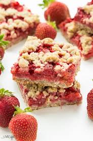 Strawberry Rhubarb Crisp Bars Recipe Rhubarb Recipes Strawberry Rhubarb Crisp Rhubarb Crisp