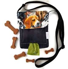 Sac Bandouliere Pour Promenade Avec Chien Noir Motifs De Etsy Sac Bandouliere Porte Sac Sac