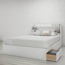 Vous avez des doutes comparez notre offre lit avec tete de lit rangement vous nen aurez plus. Lit Rangement 3 Tiroirs Tete De Lit Double Meubles Rd