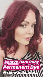 Got2b Brand Hair Dye In Dark Ruby Dyed Hair Dye My Hair Got2b