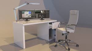 Welcome to our pick of the best office desks of 2021. 3d Model Ikea Malm Desktop Set Cgtrader