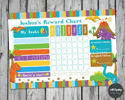 Dinosaur Personalised Reward Potty Training Chart Chore