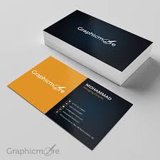 Black Yellow Business Card Template Mockup Design Free Psd File