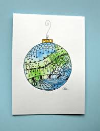 Watercolor Card No 504 Christmas Ornament Greeting Card Christmas Ornament Holiday Original Art Blank Inside Watercolor Christmas Cards Christmas Drawing Watercolor Cards