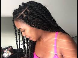 Lasts longer because the hair is wound first then twisted, so it's more bound and therefore harder to unravel midway down the twist like normal twists would do after a few days. How I Senegalese Twist My Hair Using Only 1 Full Pack Of Hair Youtube