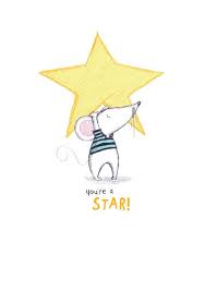 Rrsc15 You Re A Star Greeting Card Animal Decor Kids Card Illustration Whimsical Illustration