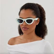 NEW Bottega Veneta BV1325S 004 Green Mint Sharp Cat Eye Unisex Sunglasses