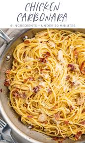 Chicken Carbonara Recipe Chicken Carbonara Carbonara Full Meal Recipes