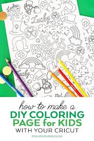 Diy St Patrick S Day Coloring Page Diy Scrapbook Paper Spring Coloring Pages Coloring Pages