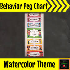 Behaviour Management Peg Chart Worksheets Teaching