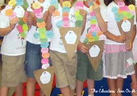 Perfect for preschool sunday school, vbs, or other children's programs! Ice Cream Themed Class Project For End Of School Year