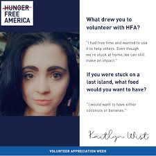 It's #VolunteerAppreciationWeek, and we have so many volunteers we are  grateful for. @rhea.kaw is a volunteer who has been helping us phone bank  to make people aware of food benefits programs and