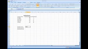 Microsoft Excel Creating A Simple Expense Sheet