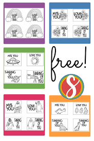What else to teach a kid: 28 Free Thinking Of You Cards To Color Stevie Doodles Free Printable Coloring Pages