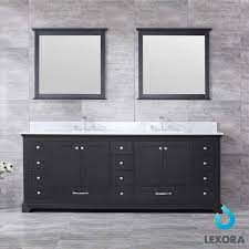 Moa double sink bathroom vanity with 6 drawers, dark gray oak, 84 by bathroom vanities wholesale (11) $1,704 $2,089 the streamlined design and dash of modern edge of the moa double vanity will give your master bath a refreshingly clean and crisp feel. 84 Inch Dukes Double Vanity Espresso White Carrera Marble Top