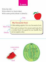 Writing Skill Grade 1 Descriptive My Favorite Fruit 3 Descriptive Writing Writing Lessons English Writing Skills