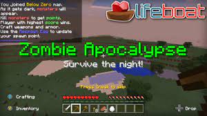 Come and make shelter and survive the zombie apocalypse. Minecraft Zombie Apocalypse Server Lifeboat Xbox One Mcpe Windows 10 Switch Youtube