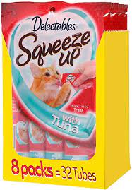 If you have a diabetic cat and a kitten then this is the food you will need. Amazon Com Hartz Delectables Squeeze Up Interactive Lickable Wet Cat Treats For Adult Senior Cats Tuna 32 Count Pet Supplies