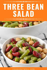 This Three Bean Salad Recipe Is Simple Affordable And Delicious Green Beans Red Kidney Beans A Bean Salad Recipes Recipes With Kidney Beans Three Bean Salad