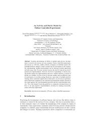 Checking in online allows you to print boarding passes up to 24 hours in advance. Pdf An Activity And Metric Model For Online Controlled Experiments 19th International Conference Profes 2018 Wolfsburg Germany November 28 30 2018 Proceedings