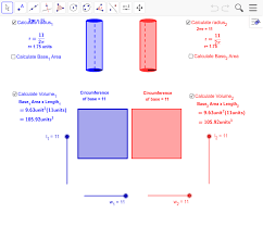 Volume of a cylinder formula: How Volumes Change With Changing Dimensions Geogebra