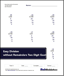 Links To Free Math Worksheets For Long Division Problems With And Without Remainders It Long Division Worksheets Word Problem Worksheets Fact Family Worksheet