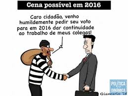 Resultado de imagem para charge de  com politicos