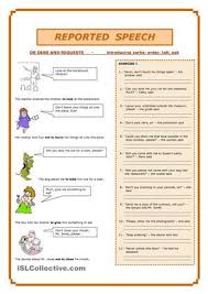 Reported Speech In 2020 Reported Speech Indirect Speech Direct And Indirect Speech