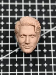 In Stock 1/12 Super Hero Clark Henry Cavil Robin White Model Villain Bane  Unpainted Carving Model For 6inch SHF MEZCO Mafex Body