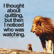 I Thought About Quitting But Then I Noticed Who Was Watching Encouragement Quotes Morning Workout Motivation Single Mom Quotes