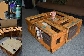 Coffee Table Made From Abc Beer Crates Diy Beer Crate Crate Table Crate Diy