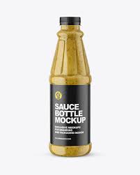 Download Mustard Sauce Bottle Mockup In Bottle Mockups On Yellow Images Object Mockups PSD Mockup Templates
