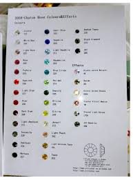 Us 8 0 20 Off Yanruo Hot Fix Crystal Card Stones And Crystals Catalog Rhinestones Color Chart Decoration Diy Crystals Beads In Rhinestones From Home