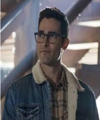 Superman and Lois David Ramsey Cafe Racer Leather Black Jacket