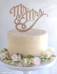Sparkly Diy Cake Toppers For Wedding Or Birthdays Wedding Cake Topper Diy Diy Cake Topper Diy Wedding Cake