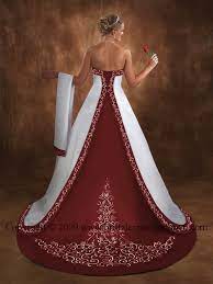 White And Burgundy Wedding Dresses Black White Wedding Dress Wedding Dresses Corset Red Wedding Dresses