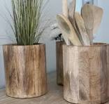 Soporte de utensilios de bambú personalizado con diseño de ...