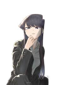 Tons of awesome anime dragon wallpapers to download for free. 400056 Komi San Wa Comyushou Desu Small Boobs Black Suit Black Clothing Long Hair Anime Girl Smiling Komi Shouko Black Hair Looking At Viewer Black Eyes Hand On Face Business Suit Fan Art