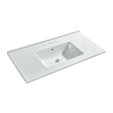 Limestone, carrera white marble mirror: á… Woodbridge Vt3722 1000 Solid Surface Vanity Top With With Intergrated Sink And 3 Faucet Holes For 4 Inch Centerset Faucet 37 X 22 White Woodbridge
