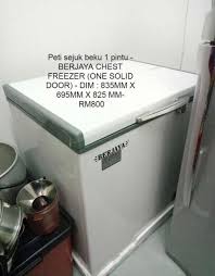 Borang suhu peti sejuk beku. Peti Sejuk Beku Freezer Brand Berjaya Kitchen Appliances On Carousell