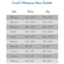 Levis Jeans Size Chart Women S The Best Style Jeans