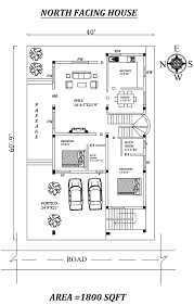 40 X60 9 Amazing North Facing 2bhk House Plan As Per Vastu Shastra Autocad Dwg And Pdf File 2bhk House Plan Small House Design Plans House Layout Plans