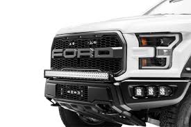 2017 2020 Ford F 150 Raptor Front Bumper Top Led Bracket To Mount 40 Inch Curved Led Light Bar Pn Z325662