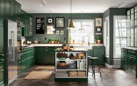 A Green Fresh And Traditional Bodbyn Kitchen Ikea Kitchen Cabinets Kitchen Design Ikea Kitchen