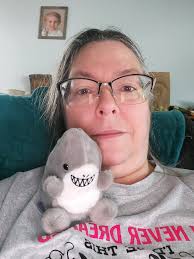 Getting ready for Shark Week...My new little friend🦈🦈