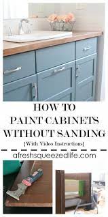 I have painted every room in my home, painted prepping to paint the vanity. Painting Cabinets Without Sanding Is A Great Diy That Is Budget Friendly Whether You Paint Painting Bathroom Cabinets Painting Cabinets Cheap Kitchen Cabinets