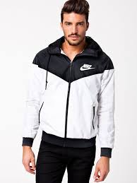 Black And White Nike Outfits Nike Windrunner Nike White Black Jackets And Coats Clothing Men Nlyman Com Uk Moda Para Homens Agasalho Esportivo Moda