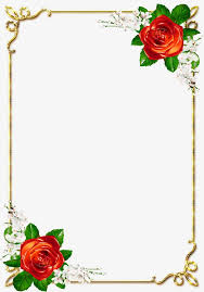 Rose Border Frame Continental Rose Png Image Clip Art Frames Borders Floral Border Design Clip Art Borders